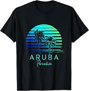 Vintage Aruba Beach Vibes Vacation Souvenir T-Shirt