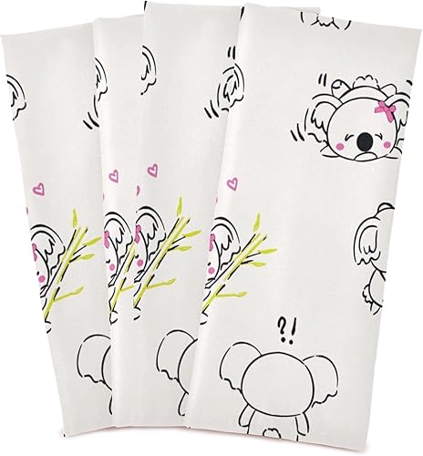 Miniatura 2 de ODAWA Doodle Koala Bear - Toallas colgantes de cocina (18 x 28 pulgadas, 1 unidad)