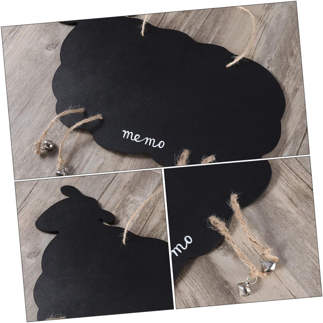 Creative Double Sided Hanging Sheep Blackboard Sign Set, 2 Pieces