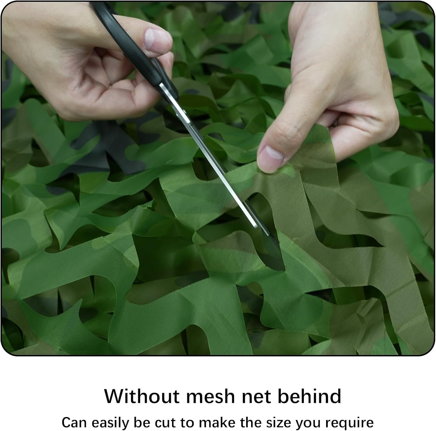 HYOUT Camo Netting Bulk Roll Camouflage Net Ghillie Hunting Blind Camping Sunshade, Military Army Party Decoration, Woodland Camo 5x65.6ft