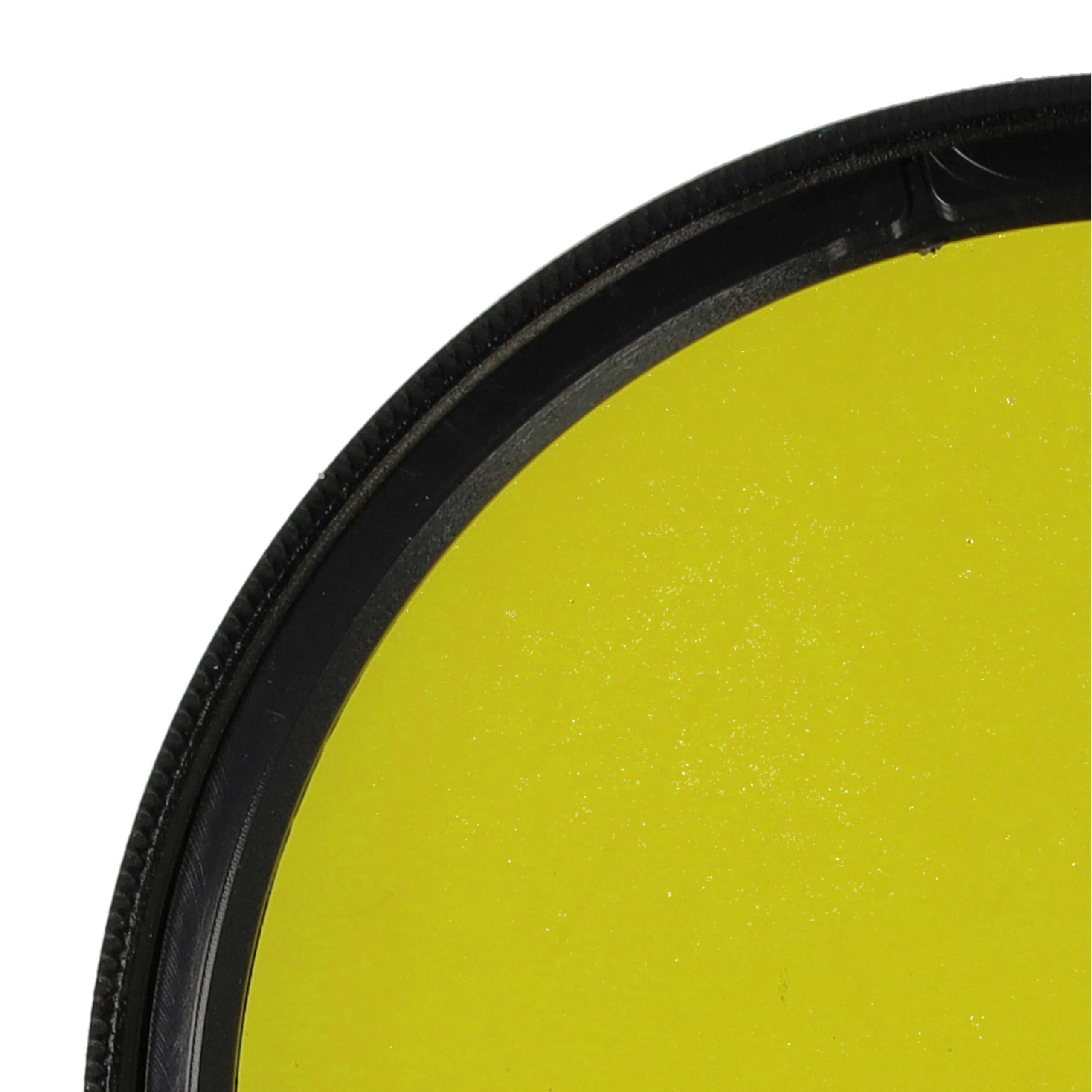 vhbw Universal Farbfilter gelb für Kamera Objektive mit 58mm Filtergewinde - Gelbfilter