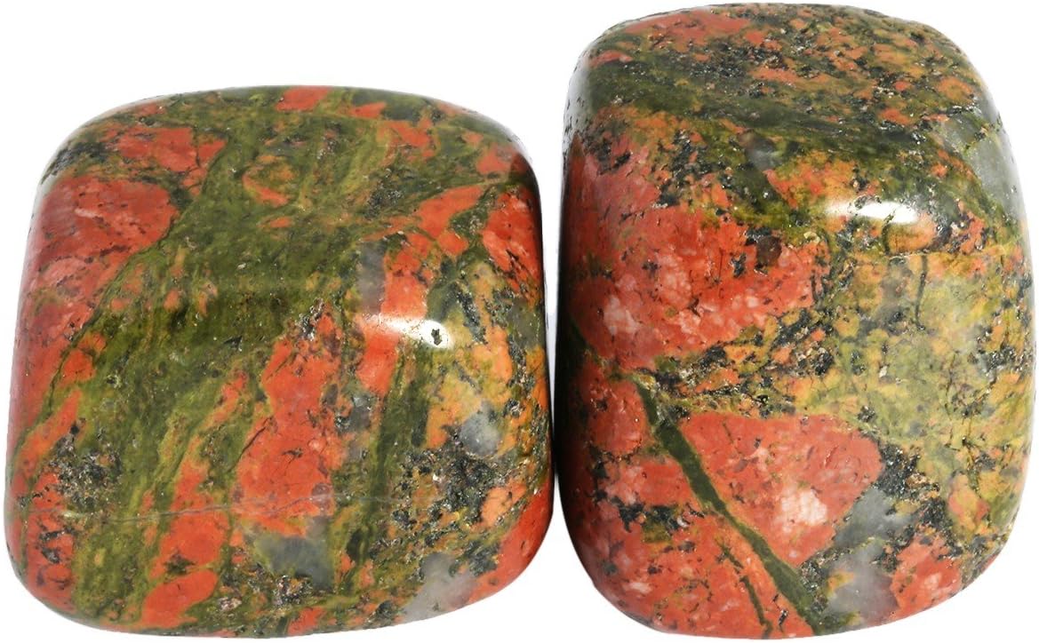 mookaitedecor 1lb/460g Natural Unakite Crystals Tumble Stones Bulk - Image 4