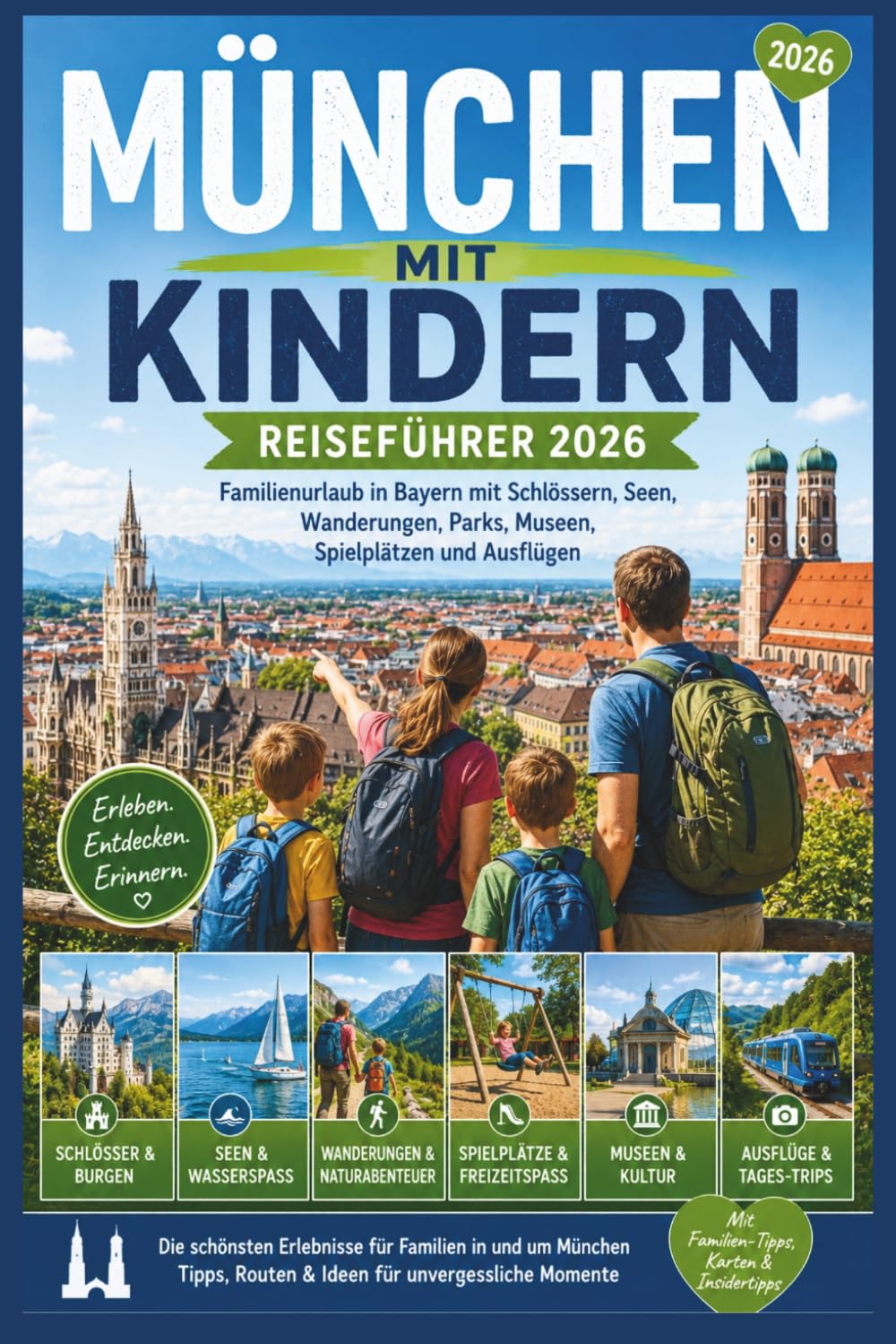 München mit Kindern Reiseführer 2026: Familienurlaub in Bayern mit Schlössern, Seen, Wanderungen, Parks, Museen, Spielplätzen und Ausflügen