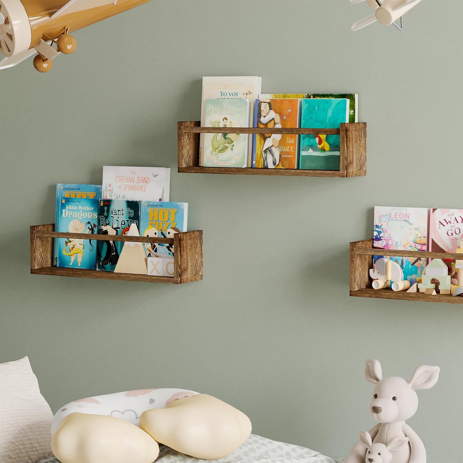 Fixwal Estantes Flotantes Para Pared, Estantes Blancos De 24