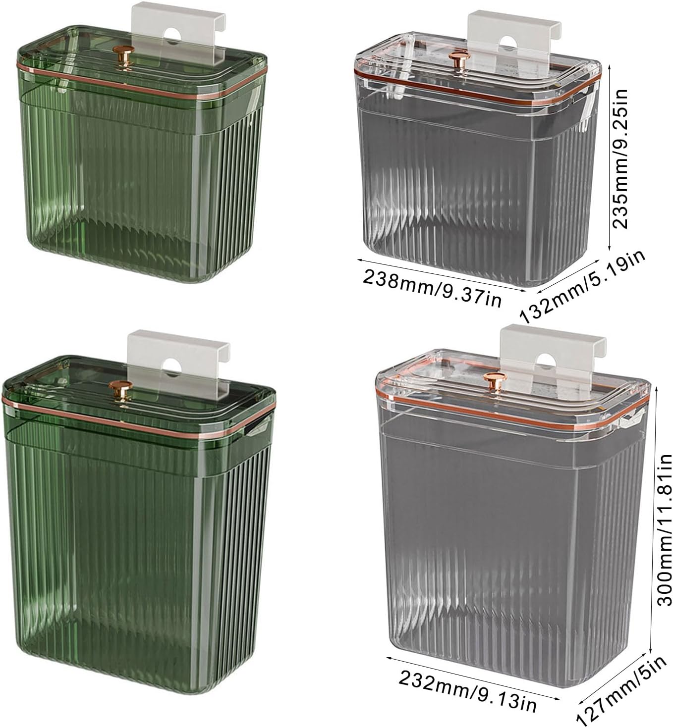 Easy Wall Mounted Trash Can Suitable for Small Households and Environment Friend Users Wastebaskets