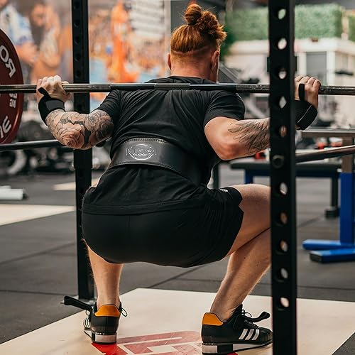 Miniatura 7 de Genuine Leather Lever Weight Lifting Belt 10mm Gym Belts Weight Lifting Belts for Men and Women Grain Leather Weightlifting Belt Workout Belt