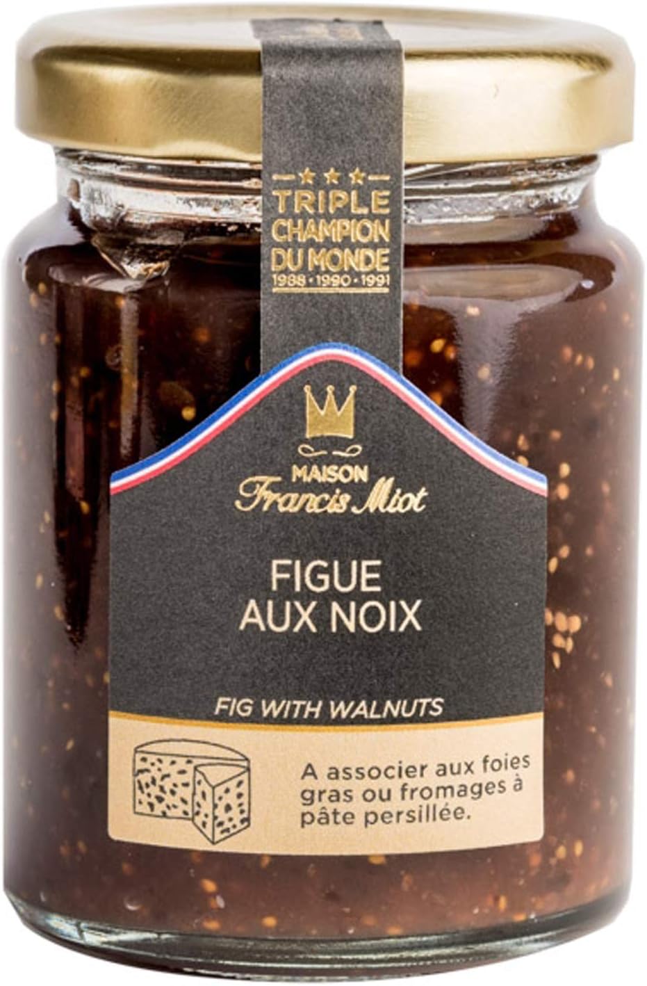 Maison Francis Miot Fig and Crushed Walnut Jam for Cheese, 0.11 kg