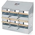 Brower 2-Tier 10-Hole Galvanized Steel Chicken Nesting Box, 50 to 60 Hen Capacity – Outdoor Poultry Laying Station with Hinged Folding Perches, Ventilated Design & Slanted Roof – Made in the USA