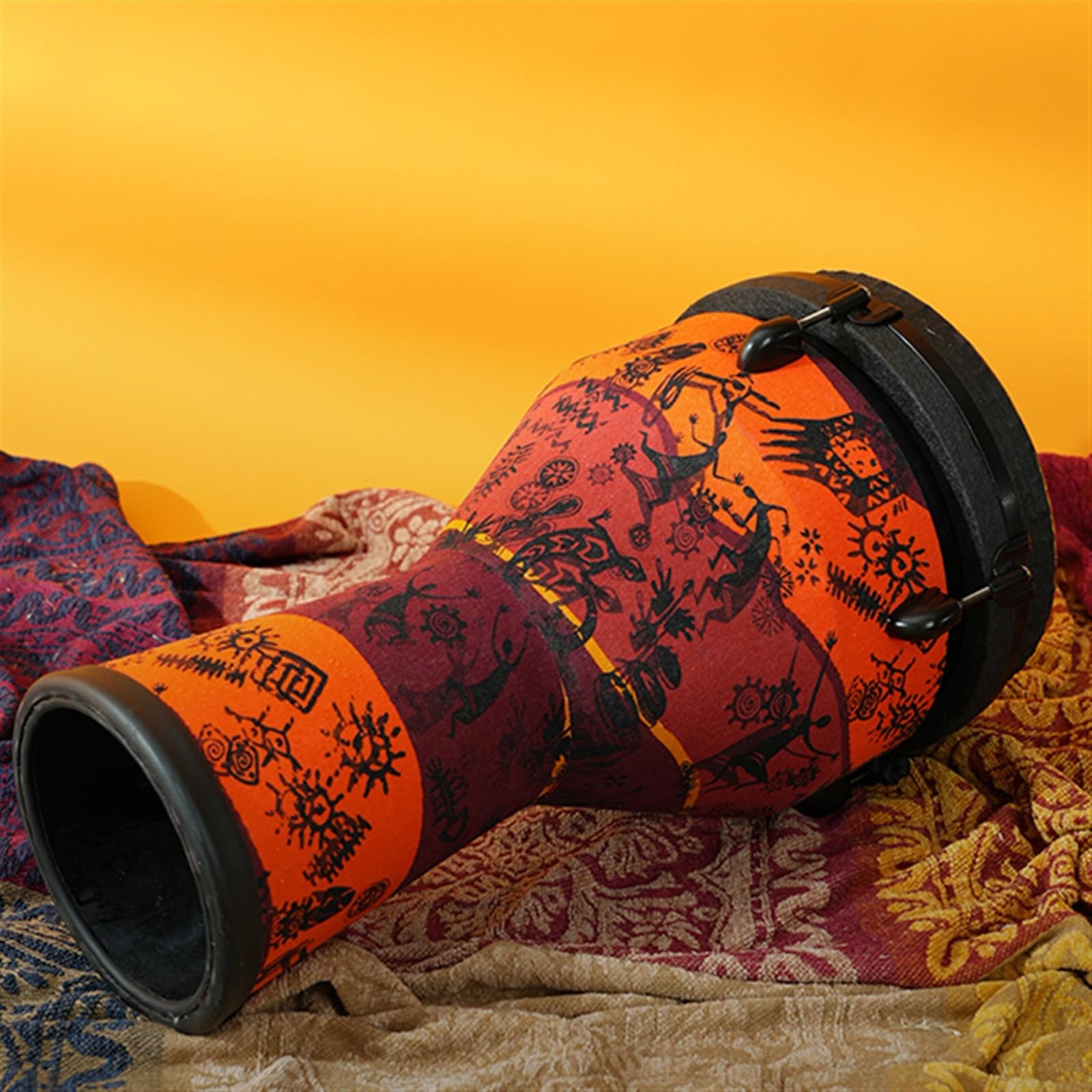 Professionelle Djembe 10/12 Zoll Afrikanische Trommel Aus Massivem Holz, Laminiert, Professionelles Tamburin Für Erwachsene (Color : 10 inches)