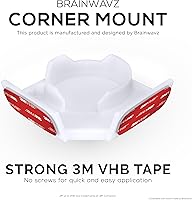 Vista 3 de Corner Mount Infant Optics DXR-8 & Pro - Estante adhesivo de pared, visión óptima, panorámica completa e inclinación, fácil instalación, sin