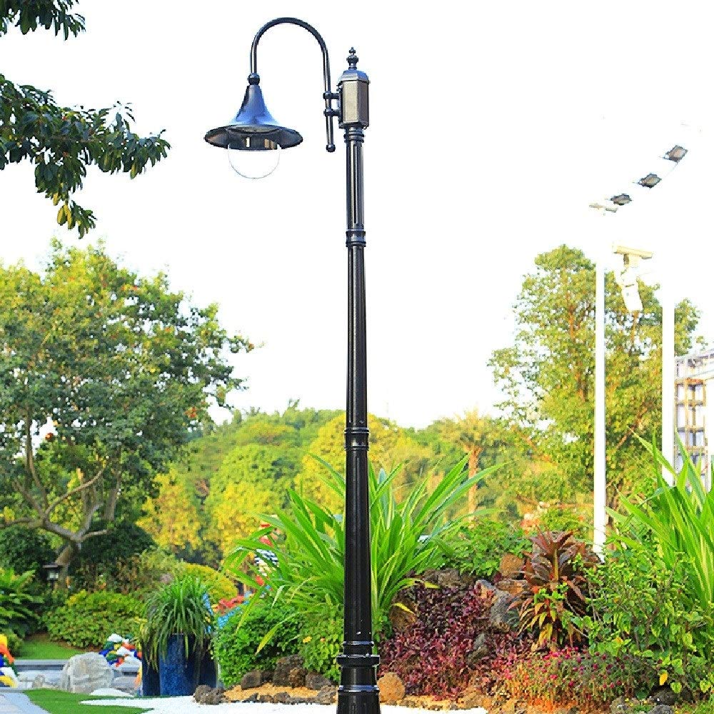 Creative Amen Clear Acrylic High Pole Street Lamp IP55 Waterproof Outdoor Aluminum Bollard Column Light Outside Courtyards Park Exterior Lawn Stigma Pillar Lante,Onecolor-260cm (Onecolor 210cm)