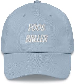 FoosBaller Embroidered Dad Hat Baseball Cap Cotton Adjustable Foosball Gift Table Soccer Table Football