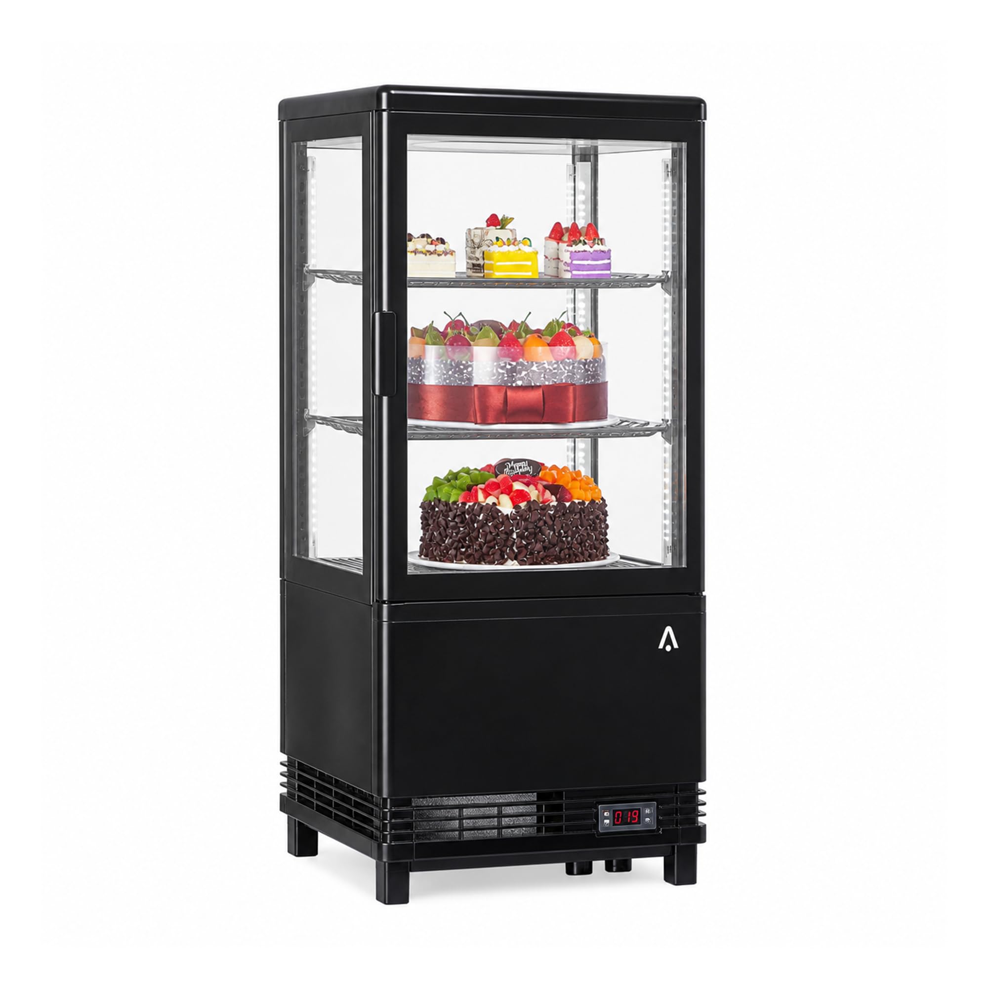 Garvee 2.0 Cu.Ft Beverage Refrigerator, Glass Door Cooler