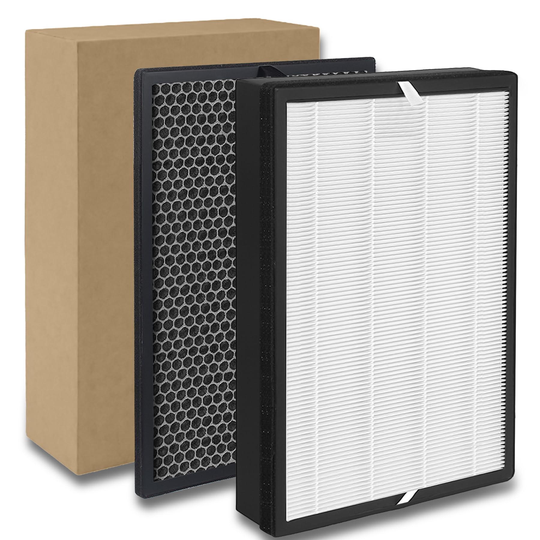 FY2420/30 filtr zamienny kompatybilny z Philips AC2882, AC2887, AC2889 & AC3829, seria 2000 i 3000, zamiennik filtra FY2422 i FY2420, łącznie z 1 filtrem HEPA, 1 filtrem z węglem aktywnym.