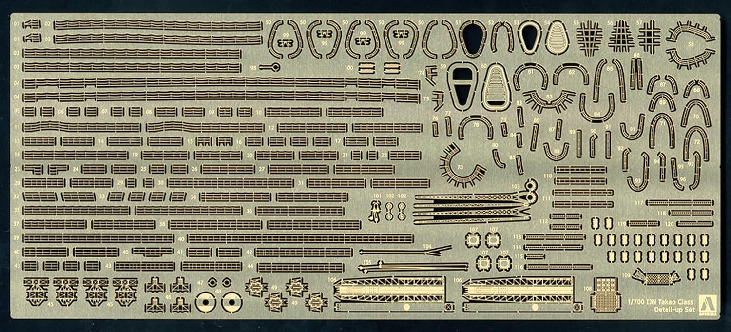 Aoshima 1/700 IJN Takao Class Photo-etched Parts Set