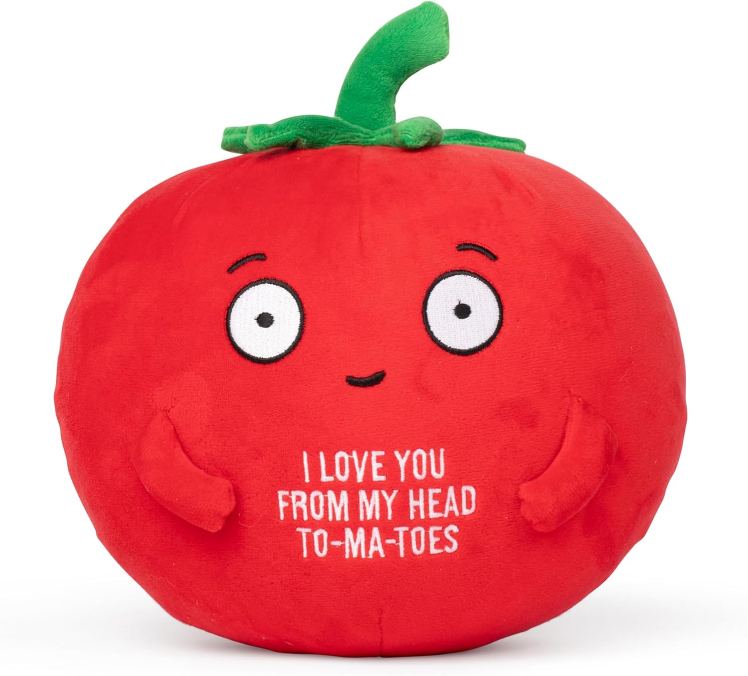Big Tender Tomato Plushie - Super Soft Stuffed Animal | Adorable Love Gift for Boyfriend, Girlfriend, Husband, Wife, Mom, Dad, Kids, or Best Friend | Valentines Day Gifts for Her or Him Big Tomato