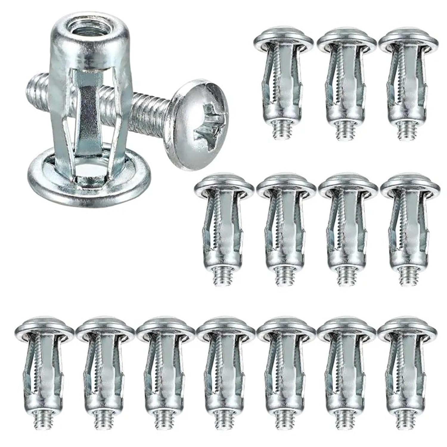Hollow Door Anchors 100pcs Petal Screw Anchors Expansion Plugs for Rivet Lock Bolt Board Wall for Hollow Doors(M6)