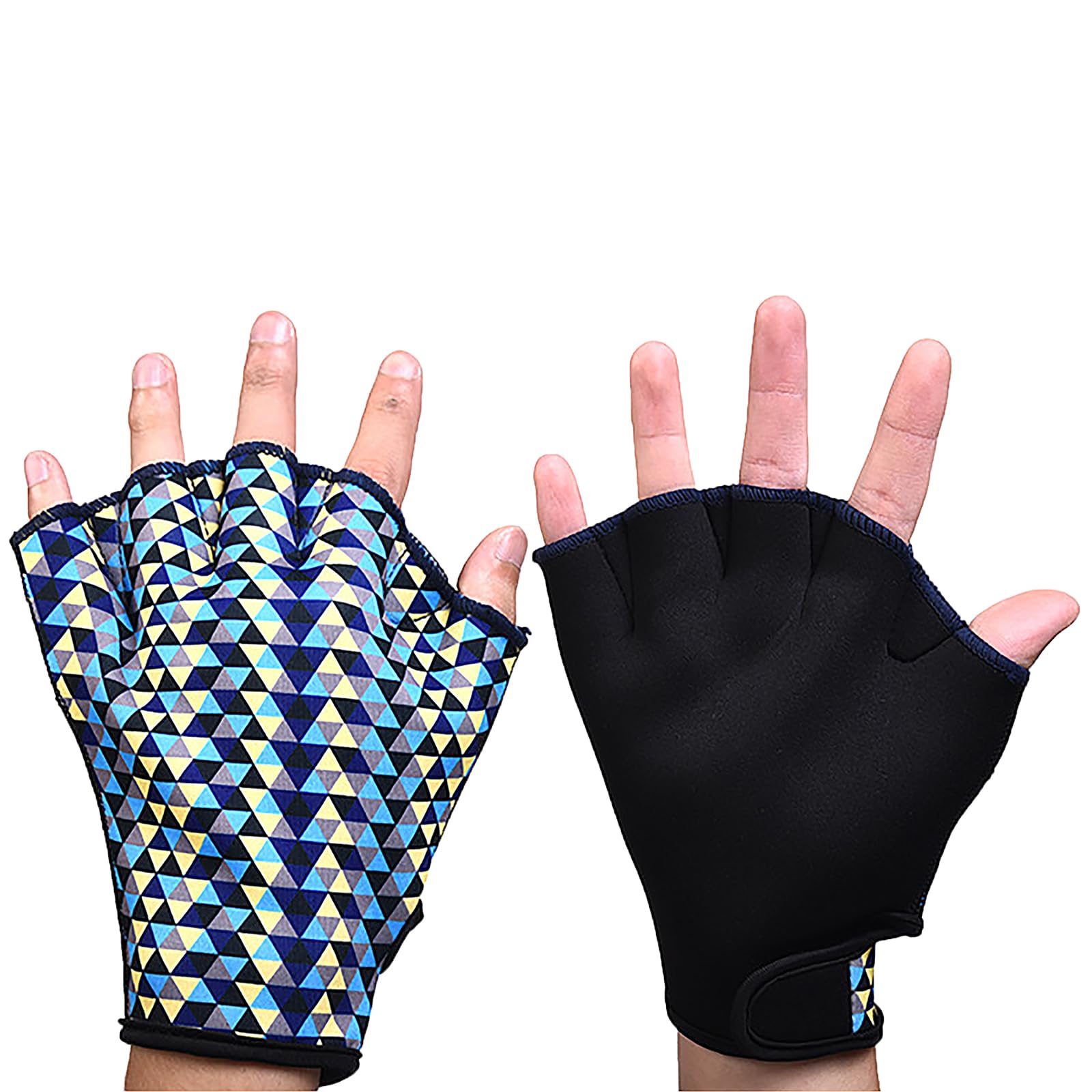 Swimming Gloves Aquatic Training Gloves Webbed Swim Gloves Swimming Training Hand Paddles Fitness and Water Aerobics Resistance Gloves Swim Diving Training Hand Paddle for Men Women Children
