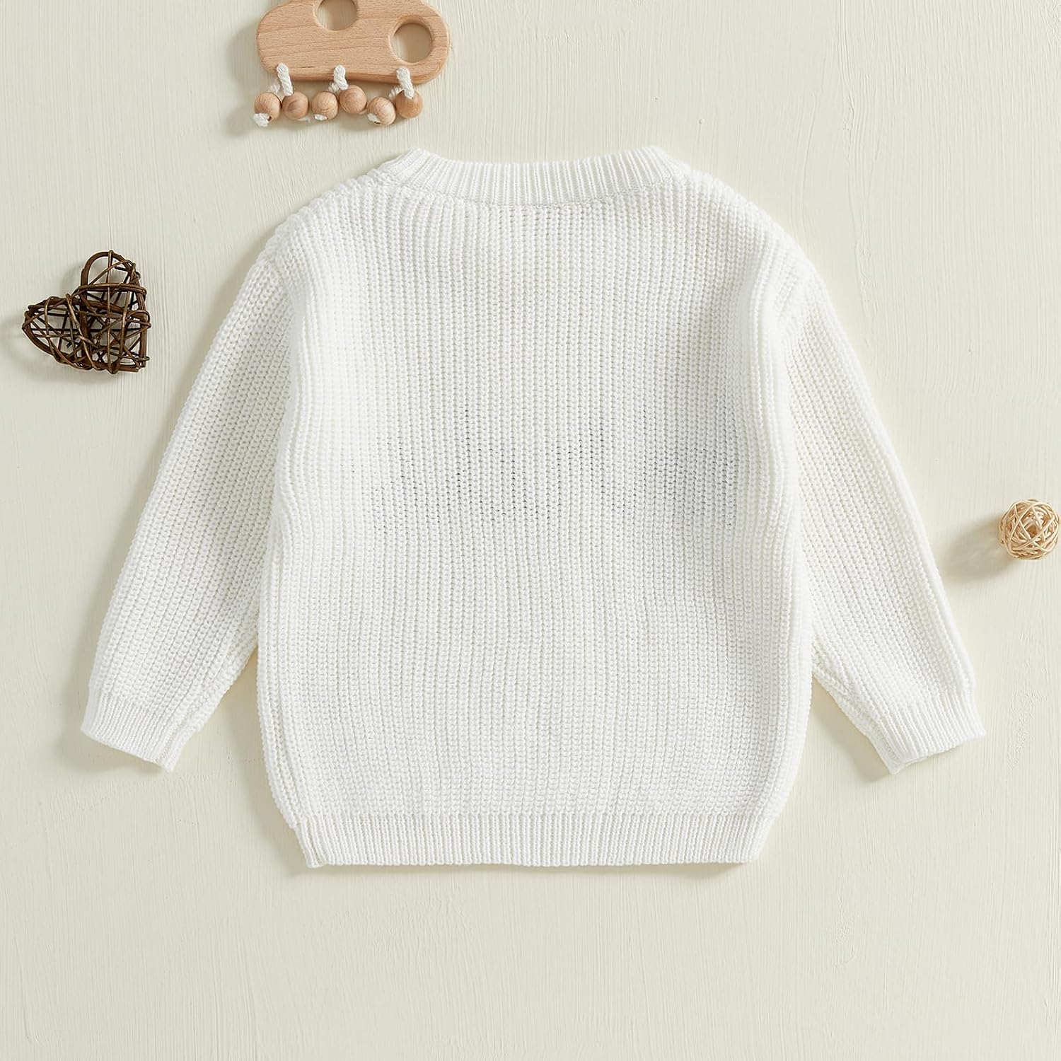 Baby Boy Girl Football Sweater Birds Embroidery Long Sleeve Knit Pullover Sweatshirt Casual Toddler Game Day Clothes