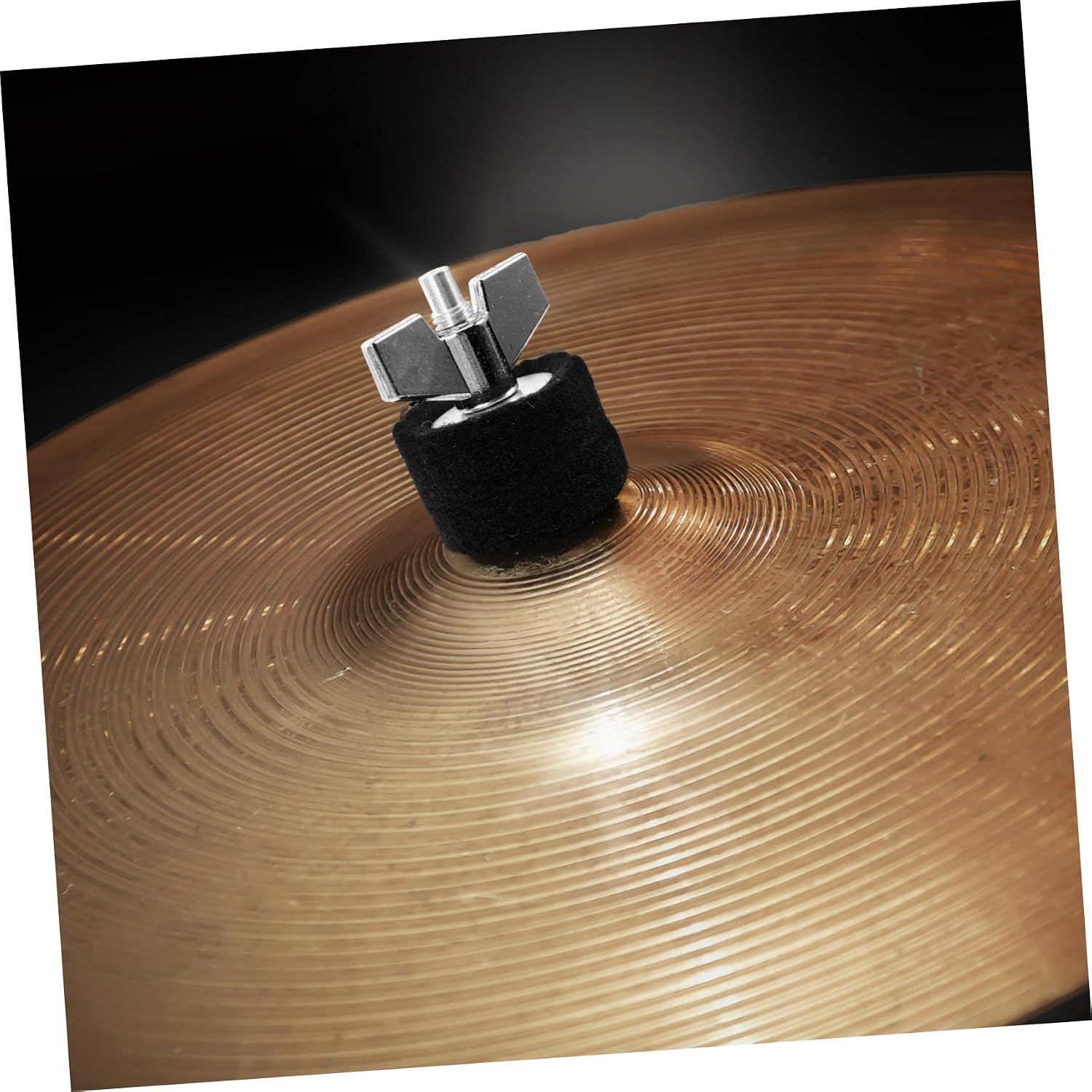 Metal Cymbals Stacker for Drummers Cymbal Mounting Add Splash Suitable for Drum Kits Black Cotton Finish