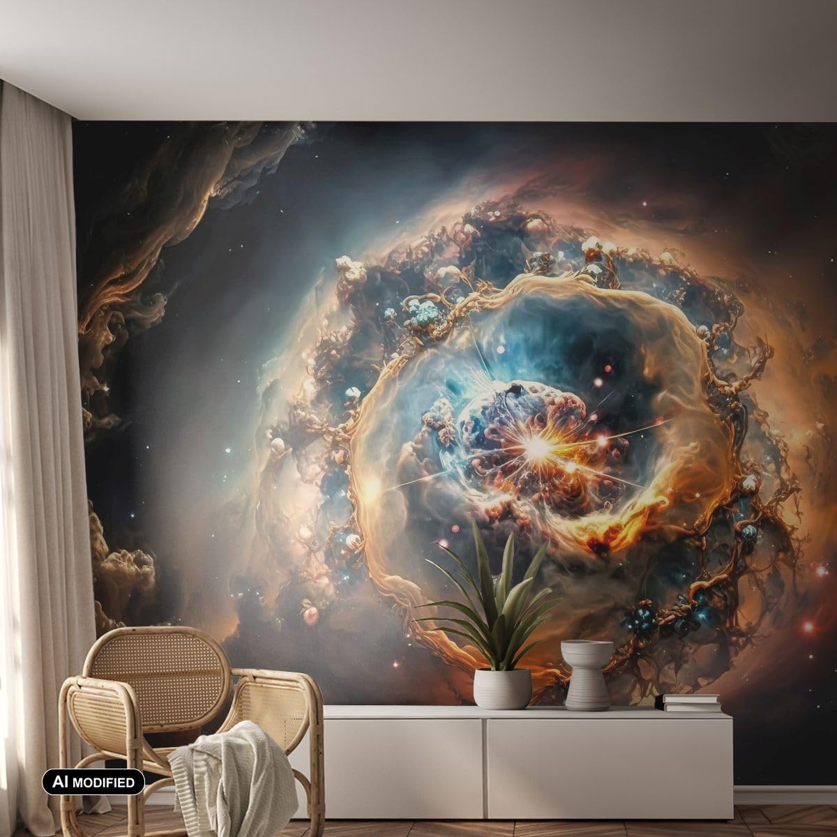 ARTTOR Carta da Parati Vinile in TNT 400x280 cm Spazio - 5808 - WF3