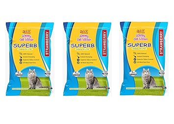 JiMMy Pet Products Jimmy Cat Litter Superb Clumping Strawberry Fragrance 15 Kg