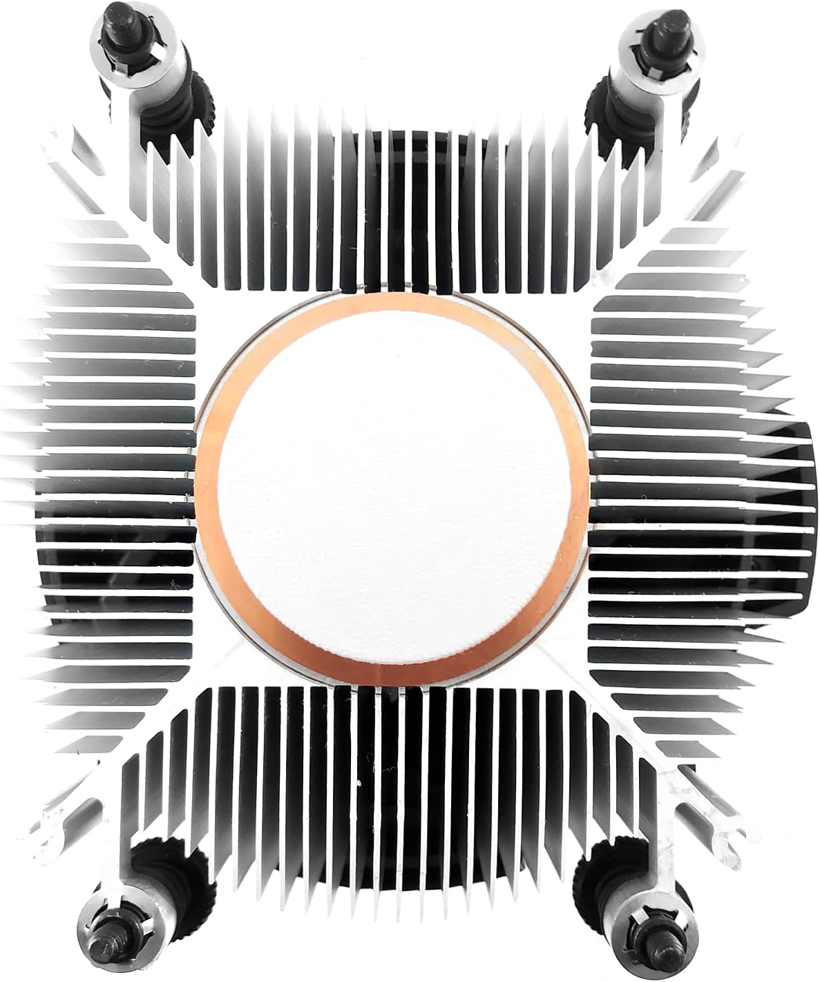 TRONWIRE TW-27 AMD Socket AM4 4-Pin PWM CPU Cooler with Aluminum Heatsink & Copper Core Base & 4.05-Inch Fan with Pre-Applied Thermal Paste for Desktop PC Computer