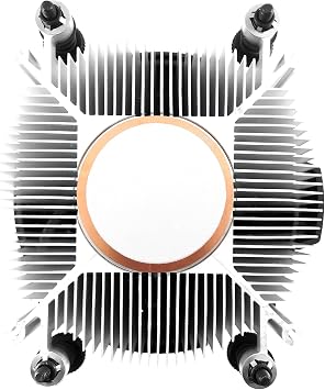 TRONWIRE TW-27 AMD Socket AM4 4-Pin PWM CPU Cooler with Aluminum Heatsink & Copper Core Base & 4.05-Inch Fan with Pre-Applied Thermal Paste for Desktop PC Computer