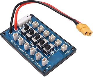 1S-6S placa de carregamento de equilíbrio de bateria lipo com cabo XT60, carregador de equilíbrio estender placa de expansão placa de carregamento para RC drone helicóptero Lipo carregador de bateria