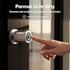 Xenon Smart Akıllı Kapı Kilidi | Gümüş Seri 5'li Giriş Parmak İzli Mobil Şifre Kart Smartlock X8052
