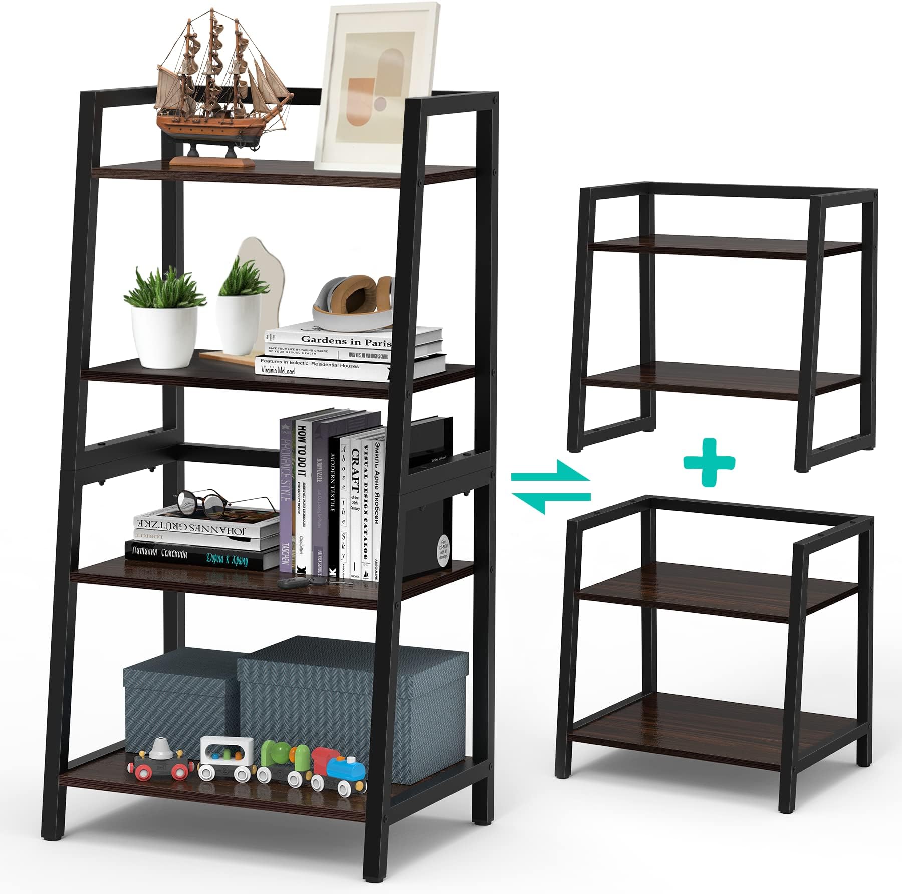 Amazon|ワイエムワールド ユニットシェルフ WiLL 2段 シェルフ 幅47cm ブラウン 00-293|オープンシェルフ・ラック ...