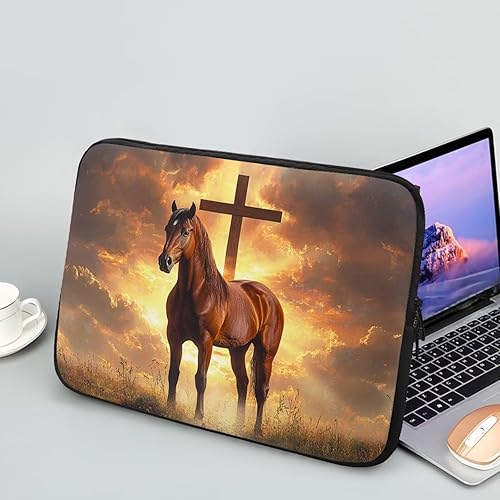 Miniatura 9 de Tongluoye Funda para laptop con diseño de pintura de Van Gogh, diseño de noche estrellada, protector para laptop con usos versátiles, fácil de