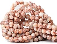 Vista 85 de 60 cuentas redondas sueltas de piedra dálmata natural de 0.236 pulgadas (0.236 in) para hacer joyas, hallazgos de bricolaje, 1 hebra de 15 pulgadas