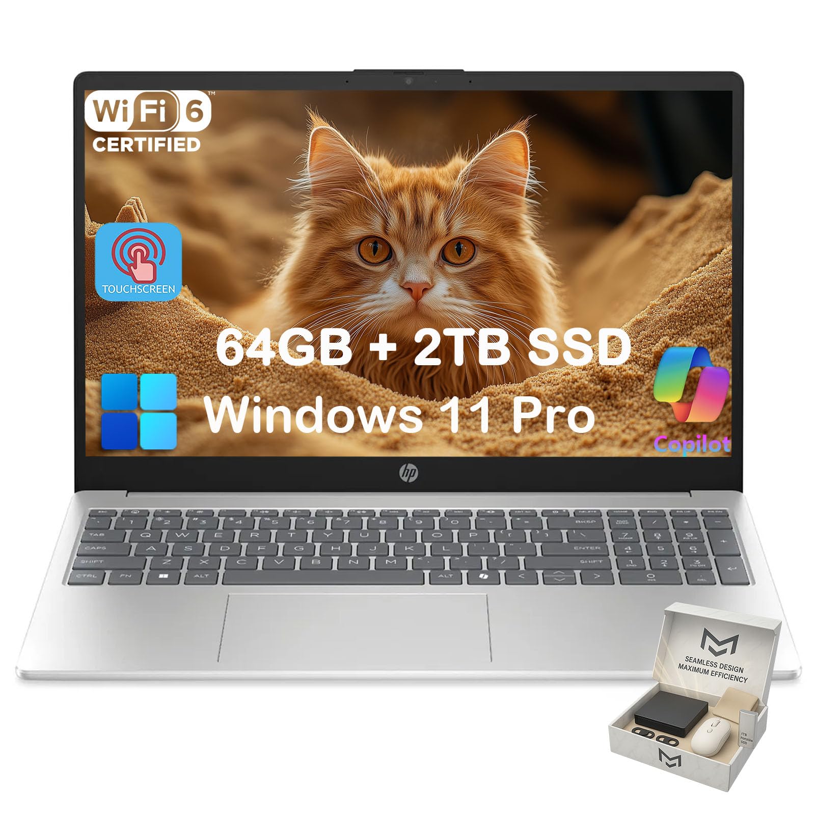 Amazon.com: HP 15.6 Touchscreen Laptop Computer for Business