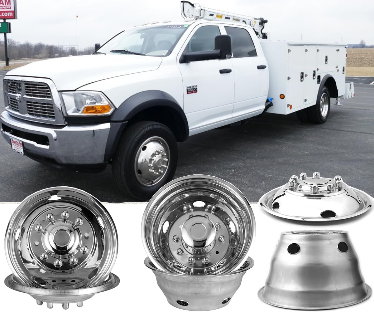 19.5" Stainless Steel Dually Wheel Simulator for 2012-2025 Ram4500/5500-DRW