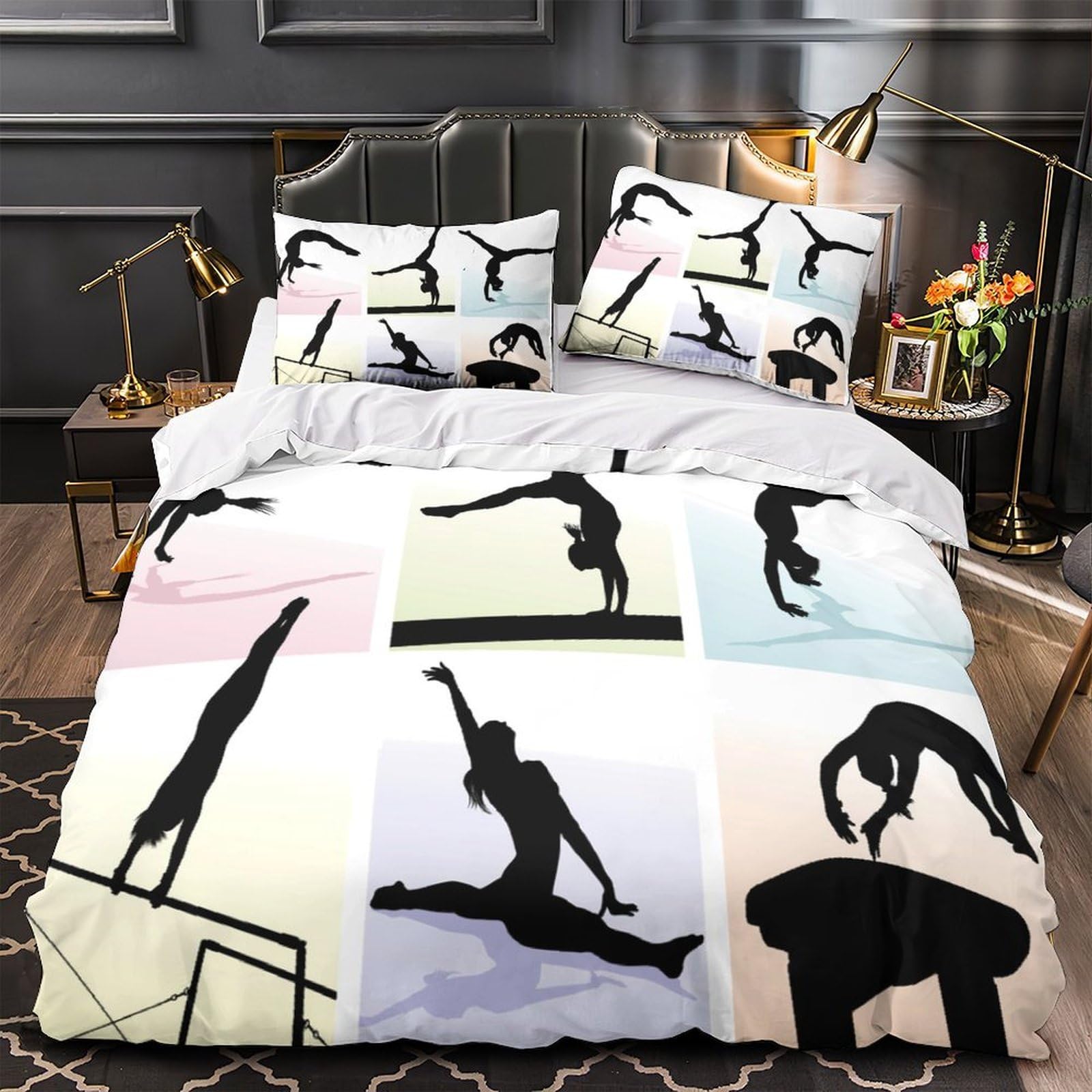 Parure de lit hypoallergique pour enfant avec housse zippée 135x200cm