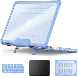HXCASEAC Case for MacBook Pro 16 inch with Stand,Keyboard Cover, Mouse Pad