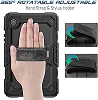 Vista 3 de Timecity Funda para Samsung Galaxy Tab A7 Lite 2021 de 8.7 pulgadas SM-T220/T225/T227 con protector de pantalla, resistente funda protectora