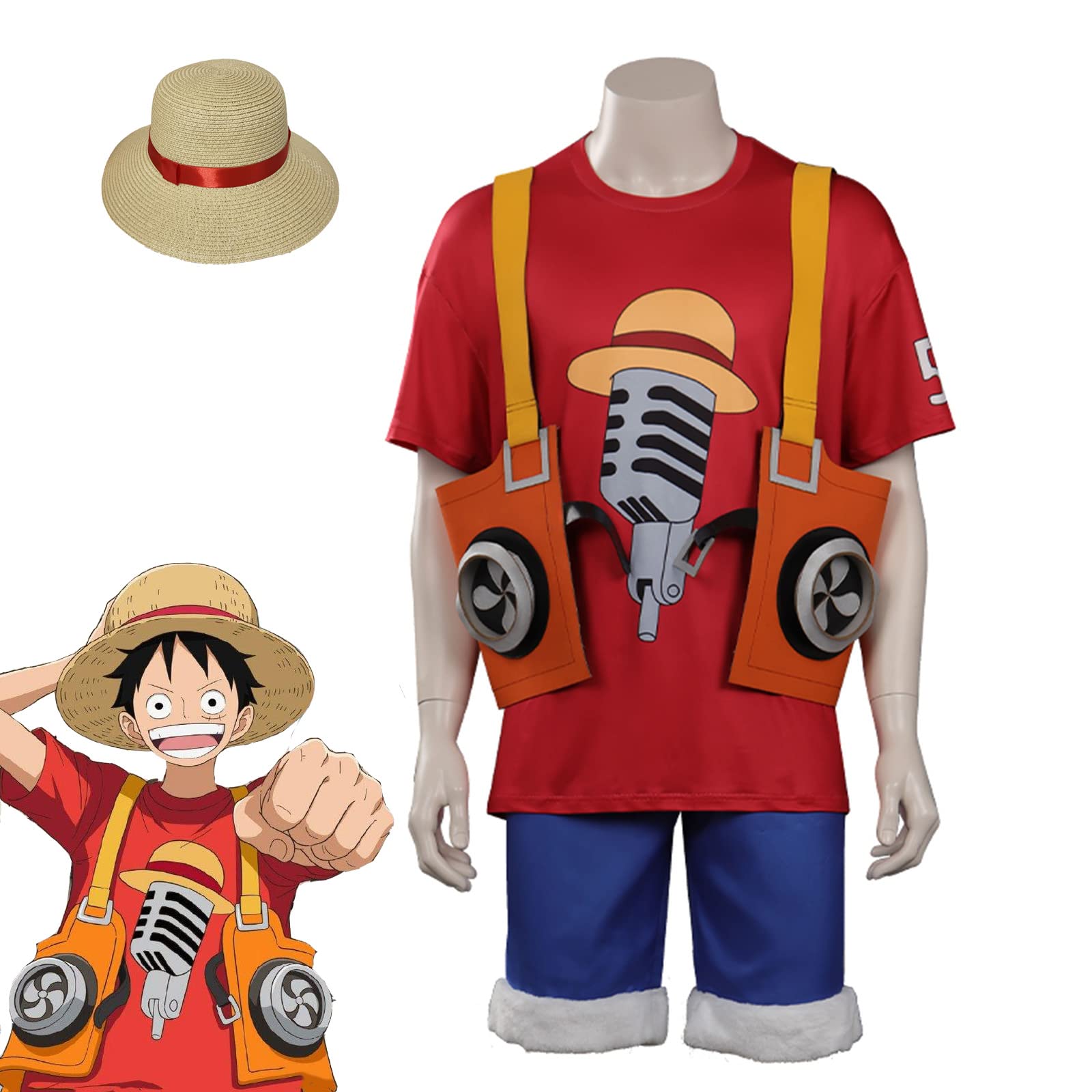 Amazon.co.jp: ONE PIECE FILM RED モンキー・D・ルフィ コスプレ衣装