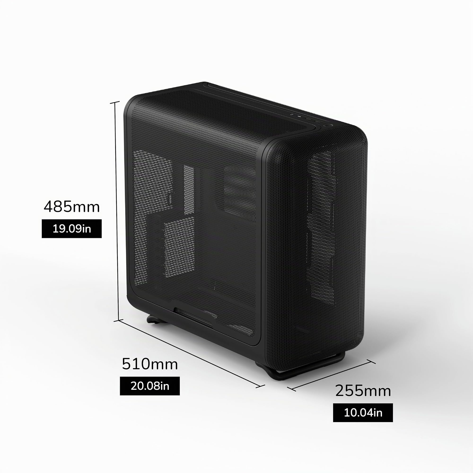 Hyte X50 Air Modern Performance ATX - Carcasa para Juegos de PC de Media Torre, Color Negro