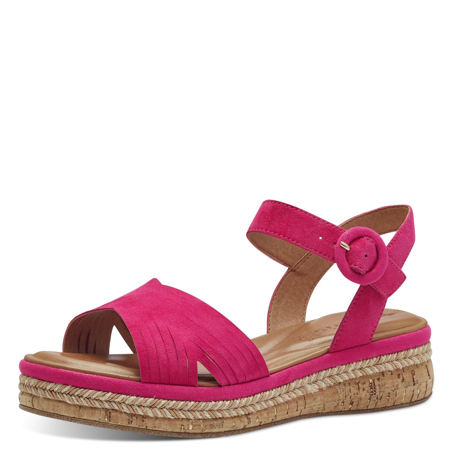 Tamaris Women's Wedge Sandals, Women's Sandals, Fuchsia, 3.5 UK