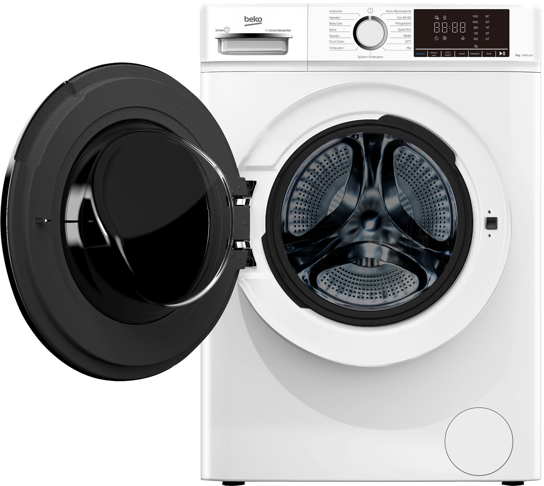 Beko BM3WFOE741PSA freistehende Waschmaschine 7 kg 1400 U/min Weiß