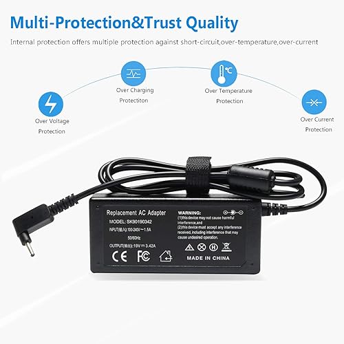 Miniatura 5 de N15Q9 N15Q8 A13-045N2A Cargador Adaptador de CA para Acer Chromebook R11 11 14 15 CB3-431 CB3-532 CB3-131 CB3-132 CB3-111 CB5-132T, Acer Chromebook