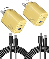 Vista 11 de INIU Cargador USB C, 30 W PD QC 3.0 de doble puerto tipo C carga rápida bloque de cargador compacto con enchufe plegable para iPhone 17 16 15 Pro