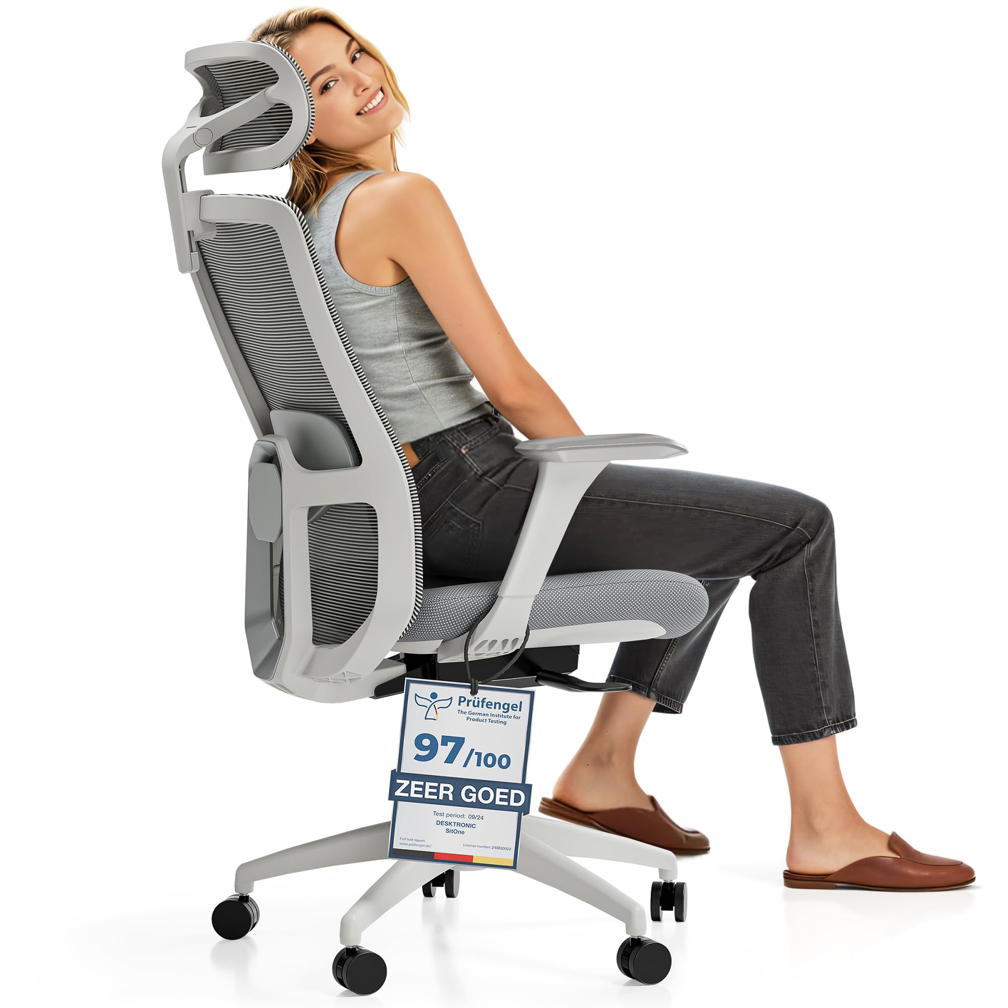 Chaise de Bureau MILO en Tissu, Noir Chaise de Bureau MILO en Tissu, Noir