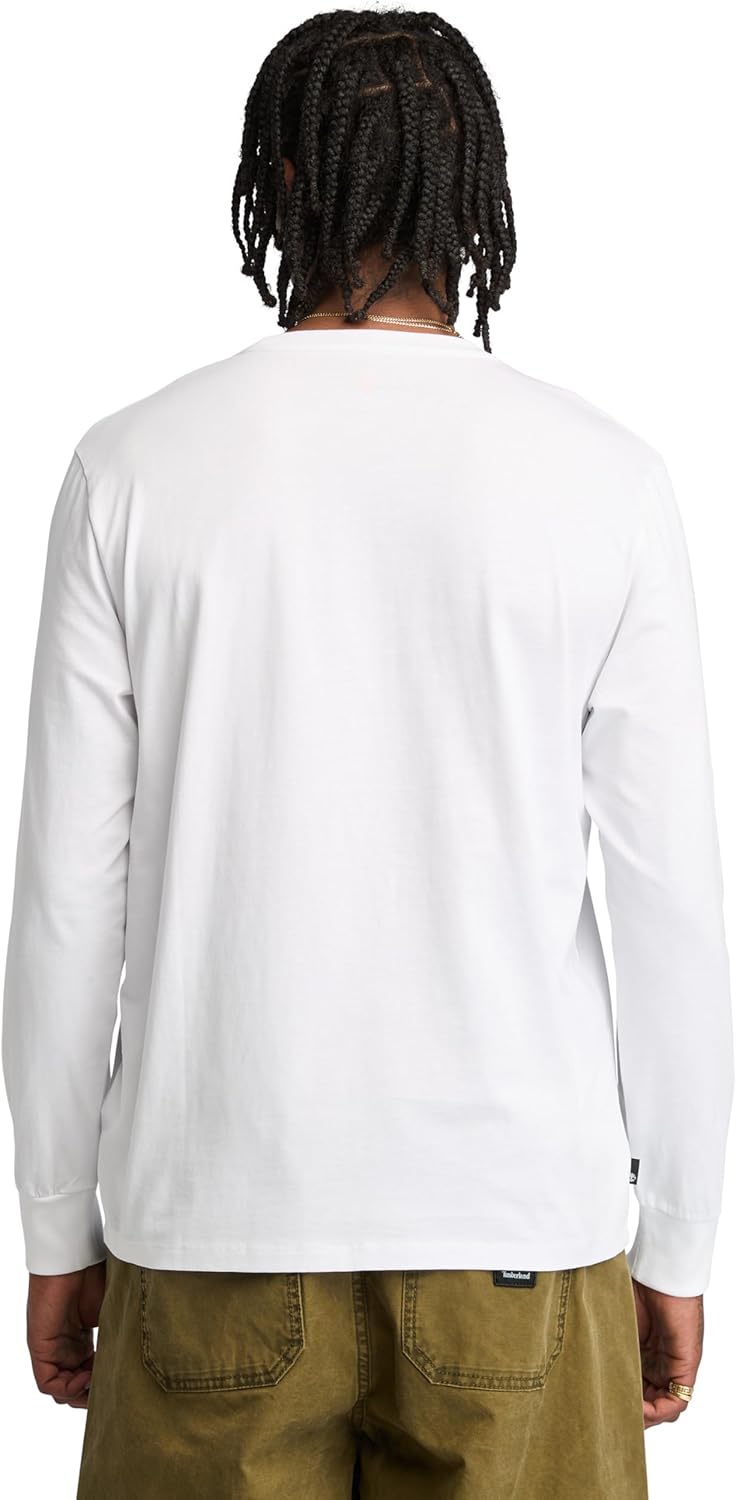 Timberland Mens Stack Logo Long Sleeve T-Shirt - Image 3