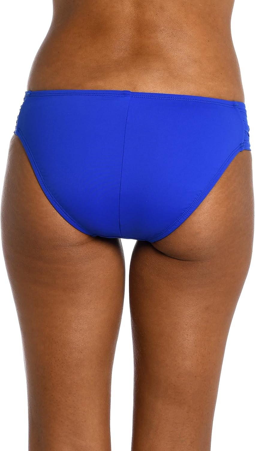 La Blanca Bikini Bottoms for Women Island Goddess Side Shirred Hipster Swimsuit Bottom - Image 2