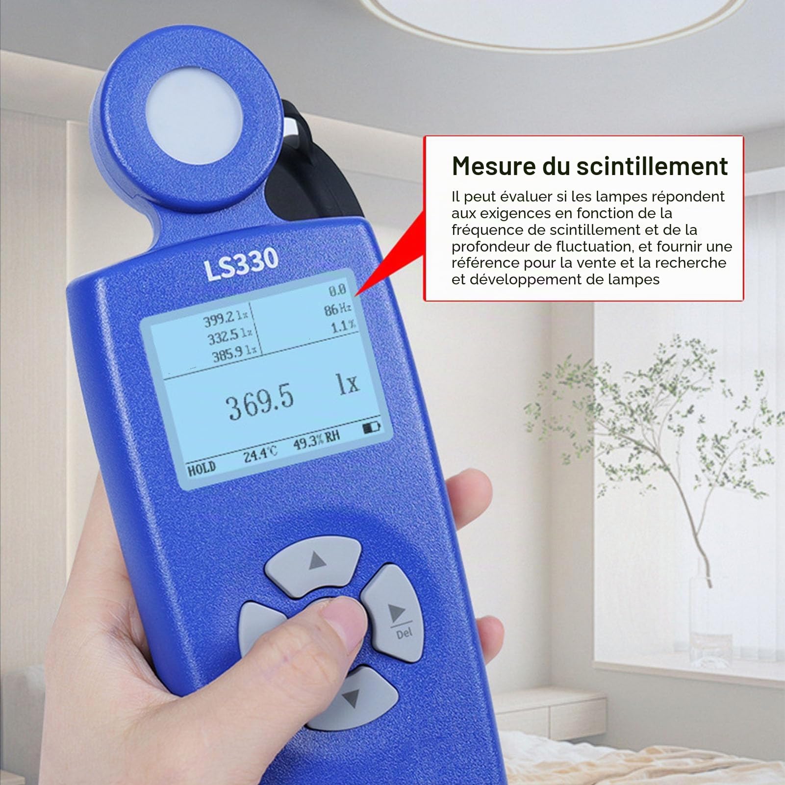 Testeur de Température de Couleur de Haute Précision, Appareil D'éclairage à, pour L'intérieur et L'extérieur