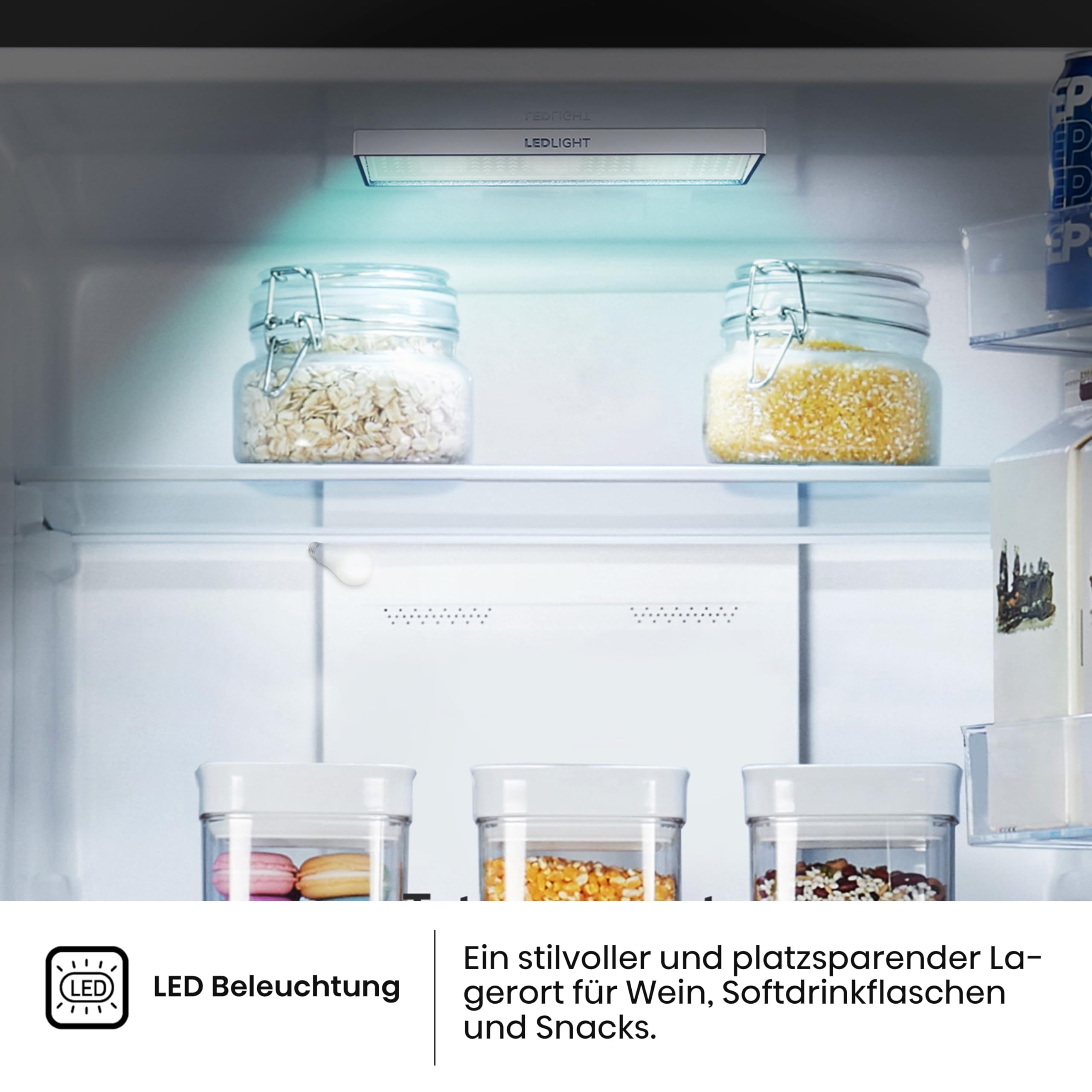 Hisense RB390N4BFC Kühl-Gefrier-Kombination Total No Frost Multi Air Flow LED Display Black Inox EEK C