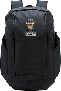 Eat Sleep Play Drums Repeat Drum Instrument Drum Music Lover Sport Backpack